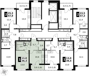 Квартира 1-комн. квартира, 38.3 м² ЖК «1-й Химкинский» Фото 2 Квартира 1-комн. квартира, 38.3 м² ЖК «1-й Химкинский» Фото 2