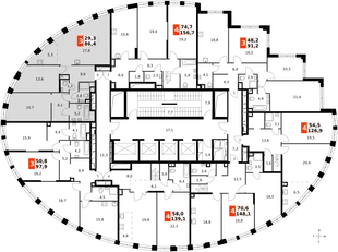 Квартира 3-комн. квартира, 86.1 м² ЖК «Sydney City» Фото 2 Квартира 3-комн. квартира, 86.1 м² ЖК «Sydney City» Фото 2