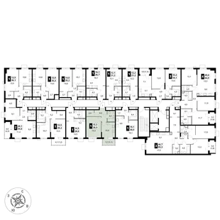 Квартира 1-комн. квартира, 38.9 м² ЖК «1-й Измайловский» Фото 2 Квартира 1-комн. квартира, 38.9 м² ЖК «1-й Измайловский» Фото 2