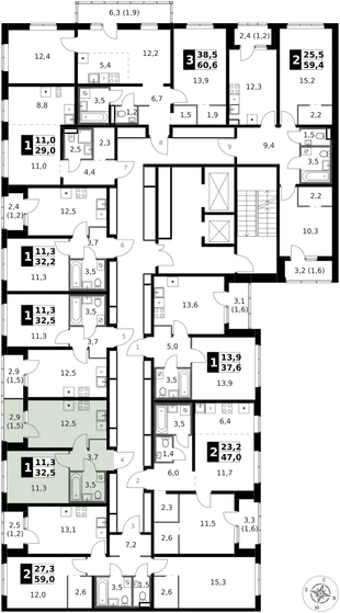 Квартира 1-комн. квартира, 33.1 м² ЖК «1-й Ясеневский» Фото 2 Квартира 1-комн. квартира, 33.1 м² ЖК «1-й Ясеневский» Фото 2
