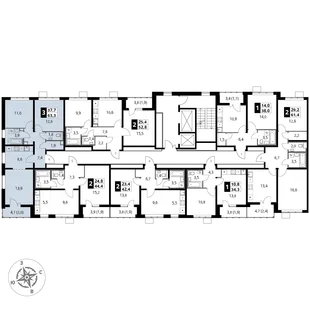 Квартира 3-комн. квартира, 63.3 м² ЖК «1-й Южный» Фото 2 Квартира 3-комн. квартира, 63.3 м² ЖК «1-й Южный» Фото 2
