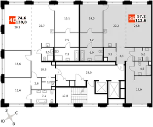 Квартира 3-комн. квартира, 112.6 м² ЖК «Sydney Prime» Фото 2 Квартира 3-комн. квартира, 112.6 м² ЖК «Sydney Prime» Фото 2