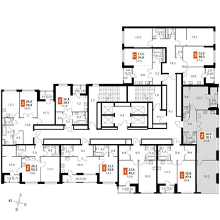 Квартира 3-комн. квартира, 78.7 м² ЖК «Sky Garden» Фото 2 Квартира 3-комн. квартира, 78.7 м² ЖК «Sky Garden» Фото 2