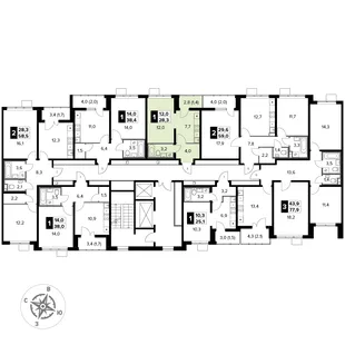 Квартира 1-комн. квартира, 28.3 м² ЖК «1-й Донской» Фото 2 Квартира 1-комн. квартира, 28.3 м² ЖК «1-й Донской» Фото 2