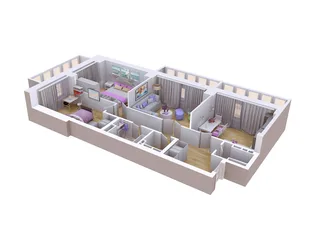 Квартира 3-комн. квартира, 97.87 м² ЖК «Художники» Фото 1 Квартира 3-комн. квартира, 97.87 м² ЖК «Художники» Фото 1