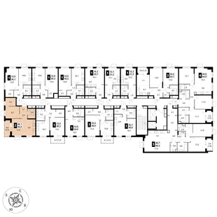 Квартира 2-комн. квартира, 44 м² ЖК «1-й Измайловский» Фото 2 Квартира 2-комн. квартира, 44 м² ЖК «1-й Измайловский» Фото 2