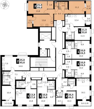 Квартира 2-комн. квартира, 59 м² ЖК «1-й Ясеневский» Фото 2