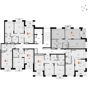 Квартира 2-комн. квартира, 62.3 м² ЖК «ФоРест» Фото 2 Квартира 2-комн. квартира, 62.3 м² ЖК «ФоРест» Фото 2