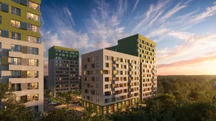 Квартира 1-комн. квартира, 36.48 м² ЖК «Уникод На Залесной» Фото 3