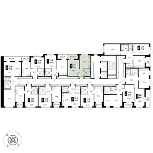 Квартира 1-комн. квартира, 35 м² ЖК «1-й Шереметьевский» Фото 2