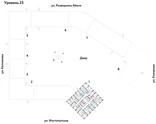 Квартира 2-комн. квартира, 34.39 м² ЖК «Страна.Парковая» Фото 1 Квартира 2-комн. квартира, 34.39 м² ЖК «Страна.Парковая» Фото 1