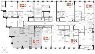 Квартира 3-комн. квартира, 77.6 м² ЖК «Sydney City» Фото 2 Квартира 3-комн. квартира, 77.6 м² ЖК «Sydney City» Фото 2