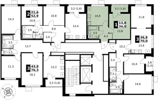 Квартира 1-комн. квартира, 34 м² ЖК «1-й Южный» Фото 2 Квартира 1-комн. квартира, 34 м² ЖК «1-й Южный» Фото 2