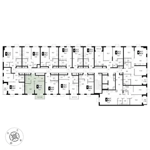 Квартира 1-комн. квартира, 39.2 м² ЖК «1-й Измайловский» Фото 2