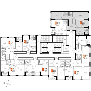 Квартира 3-комн. квартира, 87.9 м² ЖК «Sky Garden» Фото 2 Квартира 3-комн. квартира, 87.9 м² ЖК «Sky Garden» Фото 2