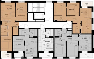 Квартира 2-комн. квартира, 56.9 м² ЖК «Васильевский остров» Фото 1 Квартира 2-комн. квартира, 56.9 м² ЖК «Васильевский остров» Фото 1