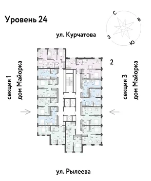 Квартира Студия, 25.78 м² ЖК «Остров-сад» Фото 1 Квартира Студия, 25.78 м² ЖК «Остров-сад» Фото 1