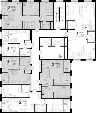 Квартира 2-комн. квартира, 65.21 м² ЖК «Патрики» Фото 1 Квартира 2-комн. квартира, 65.21 м² ЖК «Патрики» Фото 1