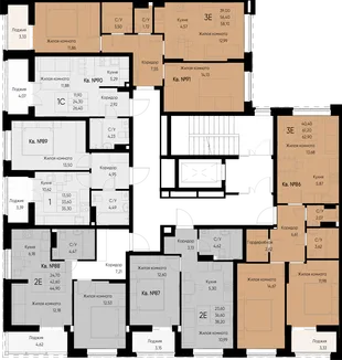 Квартира 2-комн. квартира, 47 м² ЖК «Васильевский остров» Фото 1 Квартира 2-комн. квартира, 47 м² ЖК «Васильевский остров» Фото 1