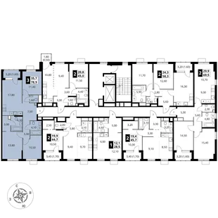 Квартира 3-комн. квартира, 78.9 м² ЖК «1-й Химкинский» Фото 2 Квартира 3-комн. квартира, 78.9 м² ЖК «1-й Химкинский» Фото 2