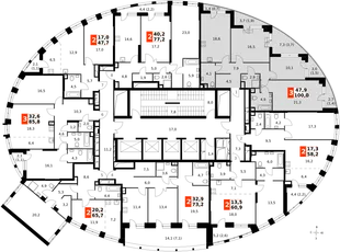 Квартира 3-комн. квартира, 99.5 м² ЖК «Sydney City» Фото 2 Квартира 3-комн. квартира, 99.5 м² ЖК «Sydney City» Фото 2