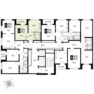 Квартира 1-комн. квартира, 34.1 м² ЖК «Южная Битца» Фото 2 Квартира 1-комн. квартира, 34.1 м² ЖК «Южная Битца» Фото 2