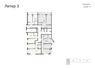 Квартира 2-комн. квартира, 85.63 м² ЖК «Светский лес» Фото 1