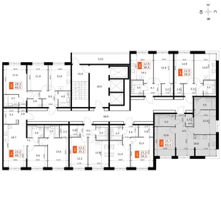 Квартира 3-комн. квартира, 63.5 м² ЖК «Фриссон» Фото 2 Квартира 3-комн. квартира, 63.5 м² ЖК «Фриссон» Фото 2