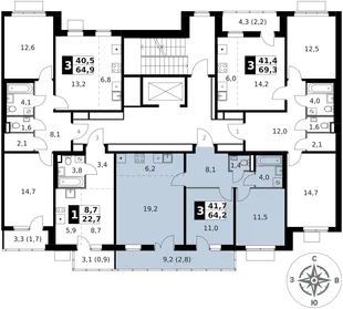 Квартира 3-комн. квартира, 64.2 м² ЖК «1-й Ясеневский» Фото 2 Квартира 3-комн. квартира, 64.2 м² ЖК «1-й Ясеневский» Фото 2