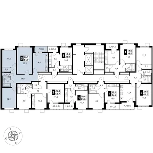 Квартира 3-комн. квартира, 84 м² ЖК «1-й Южный» Фото 2 Квартира 3-комн. квартира, 84 м² ЖК «1-й Южный» Фото 2