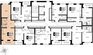 Квартира 2-комн. квартира, 48.7 м² ЖК «1-й Южный» Фото 2 Квартира 2-комн. квартира, 48.7 м² ЖК «1-й Южный» Фото 2