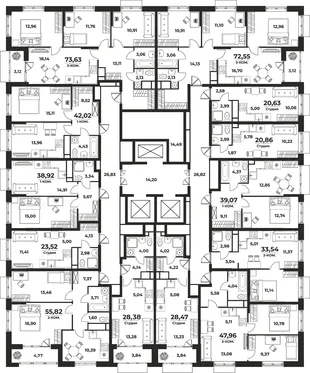 Квартира Студия, 28.47 м² ЖК «На семи холмах» Фото 1 Квартира Студия, 28.47 м² ЖК «На семи холмах» Фото 1