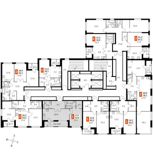 Квартира 2-комн. квартира, 51.4 м² ЖК «Sky Garden» Фото 2 Квартира 2-комн. квартира, 51.4 м² ЖК «Sky Garden» Фото 2