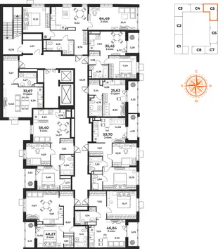 Квартира Студия, 32.62 м² ЖК «Живописный сад» Фото 1 Квартира Студия, 32.62 м² ЖК «Живописный сад» Фото 1