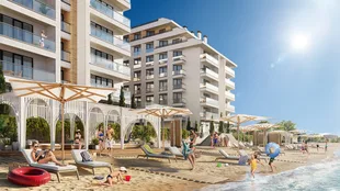 Квартира 1-комн. квартира, 33 м² Апарт-отель «Cosmos Smart Евпатория» Фото 4 Квартира 1-комн. квартира, 33 м² Апарт-отель «Cosmos Smart Евпатория» Фото 4