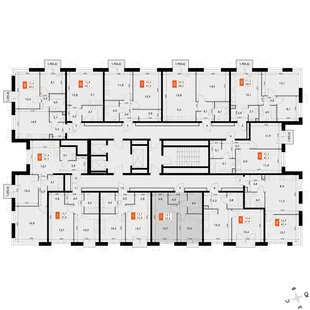 Квартира 1-комн. квартира, 35.7 м² ЖК «Флагман» Фото 2