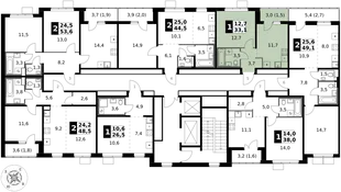 Квартира 1-комн. квартира, 33.1 м² ЖК «1-й Южный» Фото 2 Квартира 1-комн. квартира, 33.1 м² ЖК «1-й Южный» Фото 2