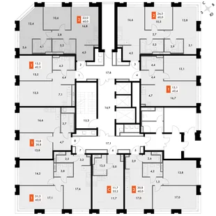Квартира 2-комн. квартира, 57.5 м² ЖК «Философия» Фото 2 Квартира 2-комн. квартира, 57.5 м² ЖК «Философия» Фото 2