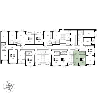 Квартира Студия, 27.9 м² ЖК «1-й Южный» Фото 2 Квартира Студия, 27.9 м² ЖК «1-й Южный» Фото 2