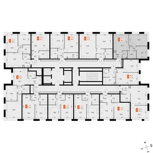 Квартира 2-комн. квартира, 48.1 м² ЖК «Флагман» Фото 2 Квартира 2-комн. квартира, 48.1 м² ЖК «Флагман» Фото 2