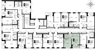 Квартира 1-комн. квартира, 36.6 м² ЖК «1-й Ясеневский» Фото 2 Квартира 1-комн. квартира, 36.6 м² ЖК «1-й Ясеневский» Фото 2