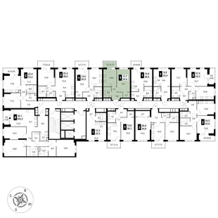 Квартира 1-комн. квартира, 35.6 м² ЖК «1-й Измайловский» Фото 2 Квартира 1-комн. квартира, 35.6 м² ЖК «1-й Измайловский» Фото 2