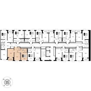 Квартира 2-комн. квартира, 52.5 м² ЖК «1-й Шереметьевский» Фото 2 Квартира 2-комн. квартира, 52.5 м² ЖК «1-й Шереметьевский» Фото 2