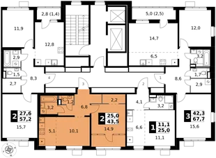 Квартира 2-комн. квартира, 43.5 м² ЖК «1-й Химкинский» Фото 2 Квартира 2-комн. квартира, 43.5 м² ЖК «1-й Химкинский» Фото 2