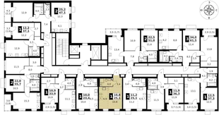 Квартира Студия, 25.1 м² ЖК «1-й Ясеневский» Фото 2
