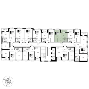 Квартира 1-комн. квартира, 33.8 м² ЖК «1-й Донской» Фото 2 Квартира 1-комн. квартира, 33.8 м² ЖК «1-й Донской» Фото 2