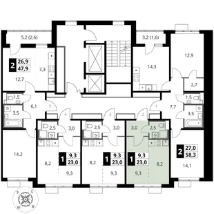 Квартира Студия, 23 м² ЖК «1-й Шереметьевский» Фото 2 Квартира Студия, 23 м² ЖК «1-й Шереметьевский» Фото 2