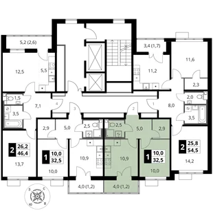 Квартира 1-комн. квартира, 32.5 м² ЖК «1-й Шереметьевский» Фото 2 Квартира 1-комн. квартира, 32.5 м² ЖК «1-й Шереметьевский» Фото 2