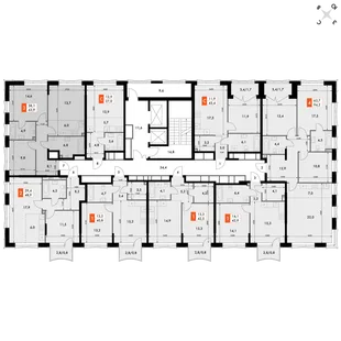 Квартира 3-комн. квартира, 63.9 м² ЖК «Фордевинд» Фото 2 Квартира 3-комн. квартира, 63.9 м² ЖК «Фордевинд» Фото 2