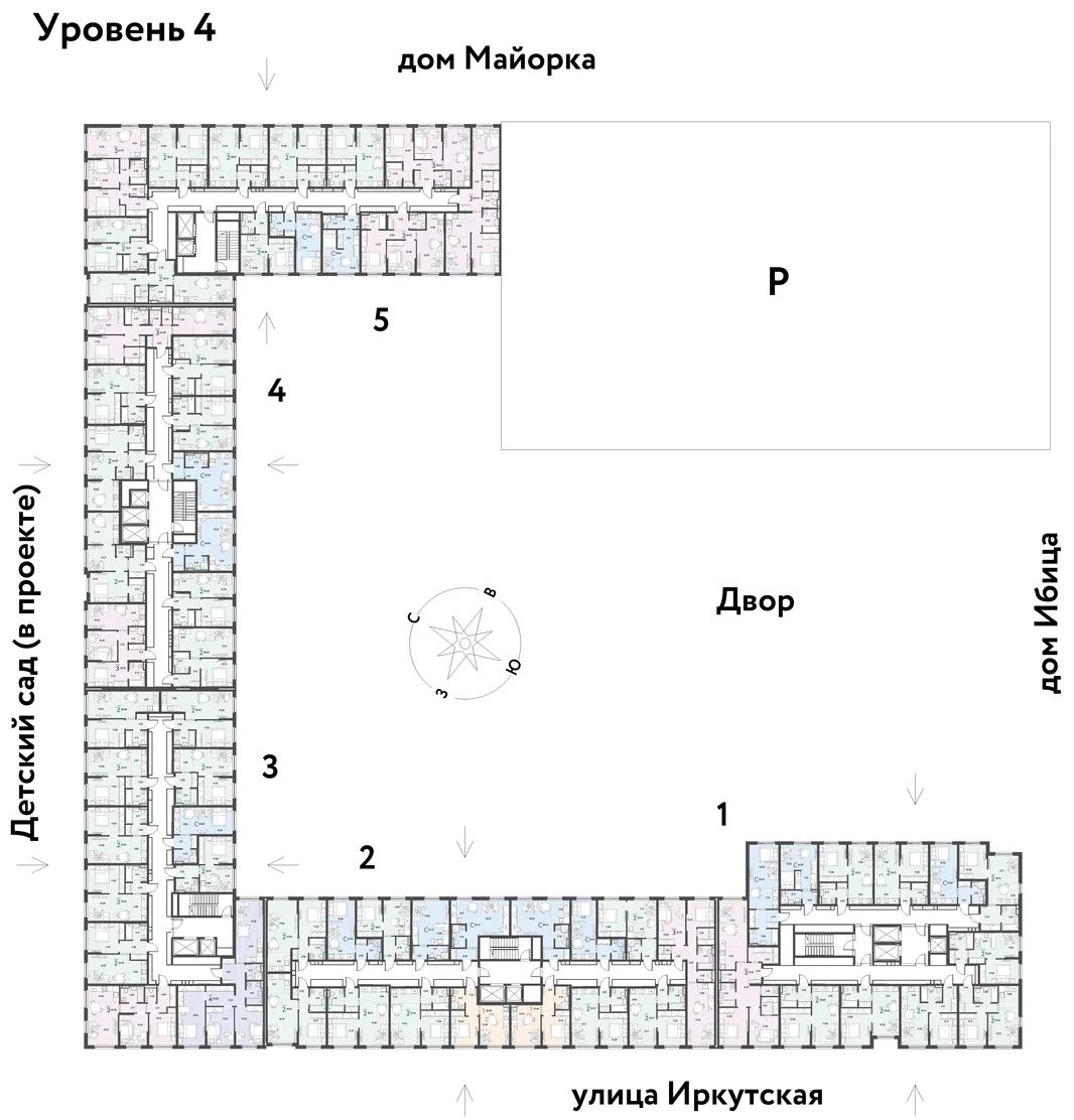 Квартира 2-комн. квартира, 38.67 м² ЖК «Остров-сад» Фото 1
